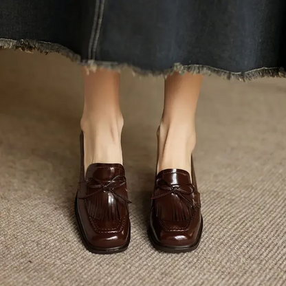 Lux | Women's Wide-Leg Workwear Tassel Heels