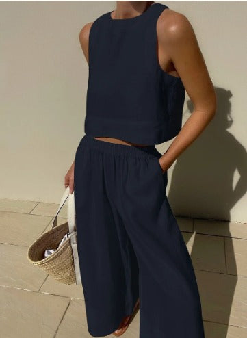 Kunzite | Women's Wide-Leg Beach Two Trousers