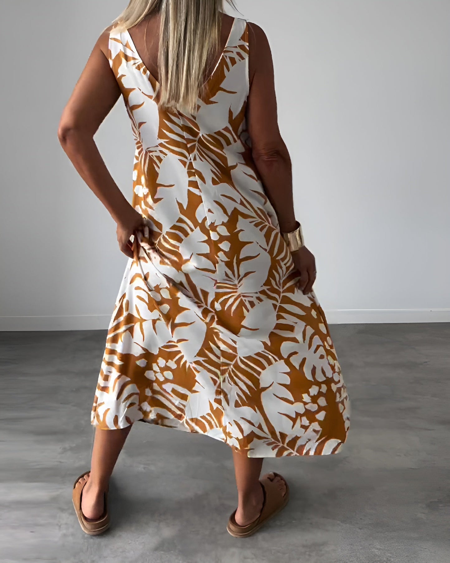 Capucine | Women's No-Sleeve Draped Refined Evening Dress