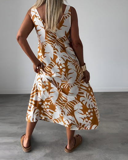 Capucine | Women's No-Sleeve Draped Refined Evening Dress