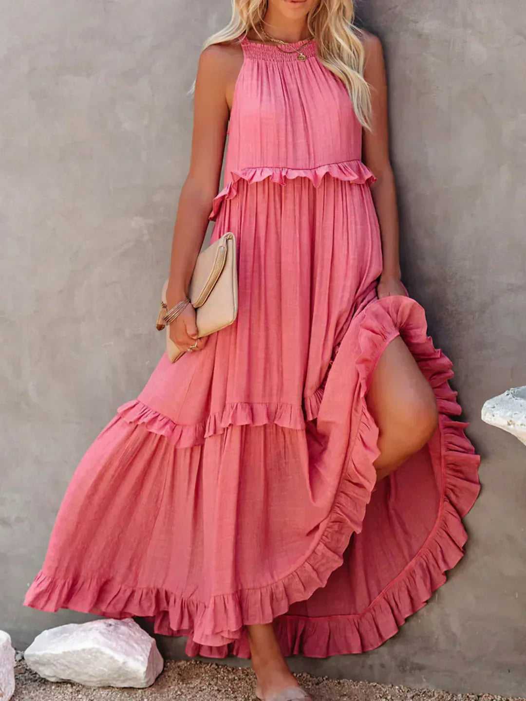 Donatella | Women's Ruffle Casual Refined Dress