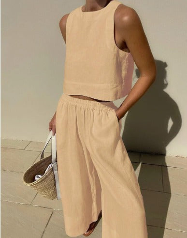 Kunzite | Women's Wide-Leg Beach Two Trousers