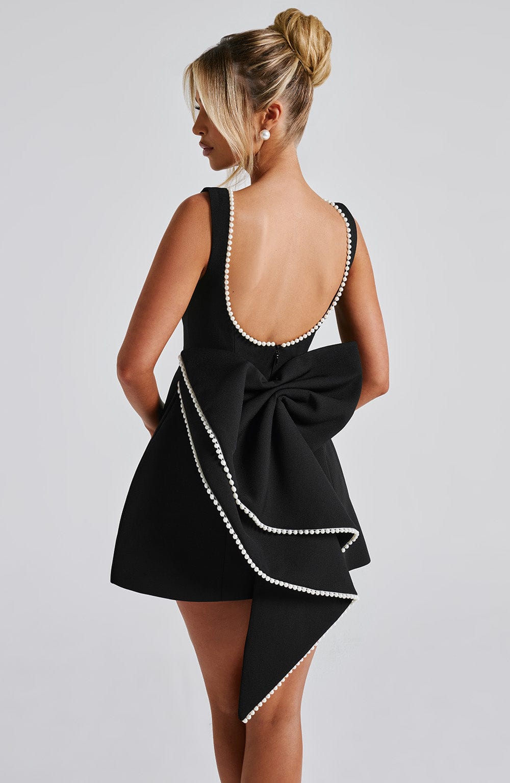 Cosette | Women's Mini Lace Pearl Dress