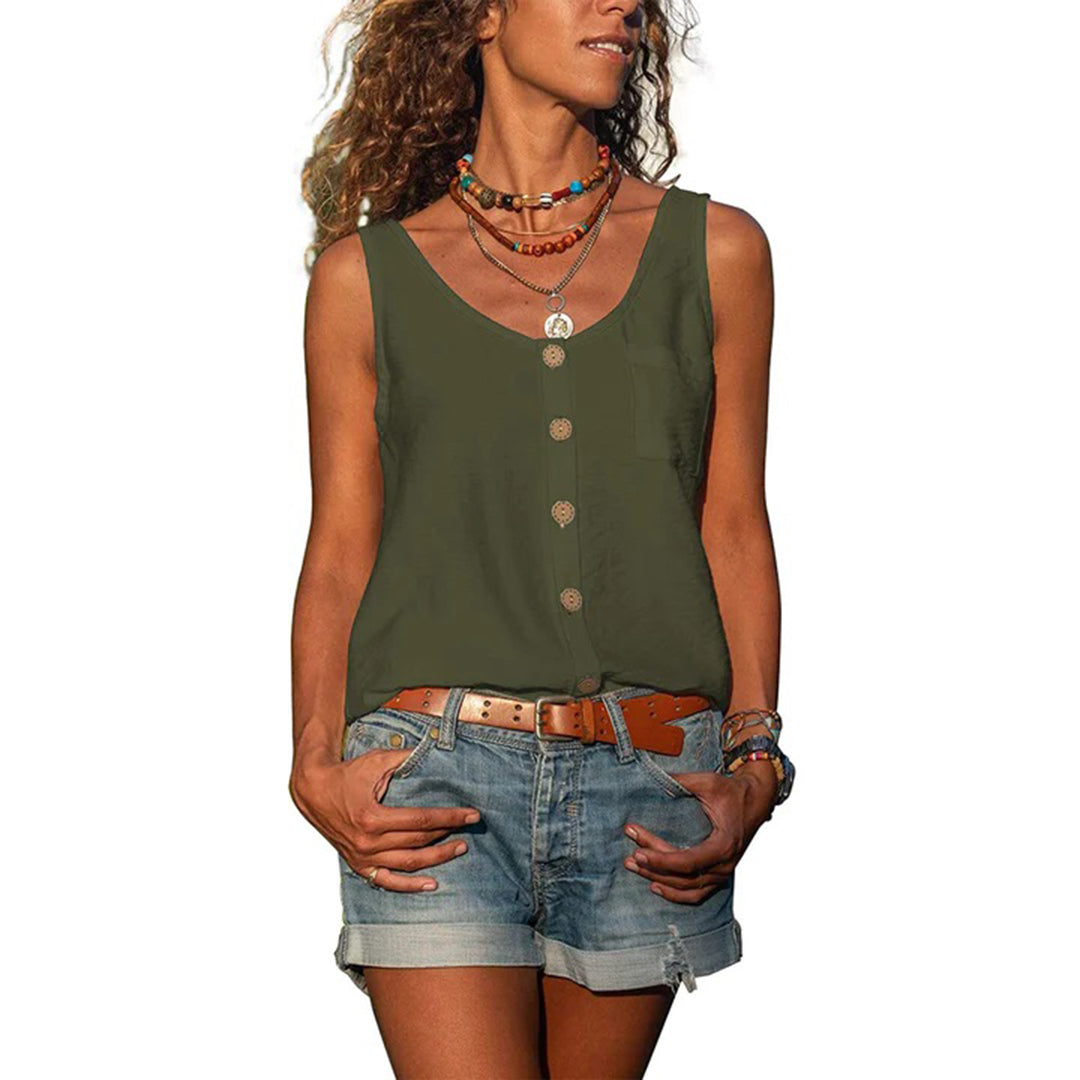 Saliva | Women's Oversized Casual Sleeveless Top