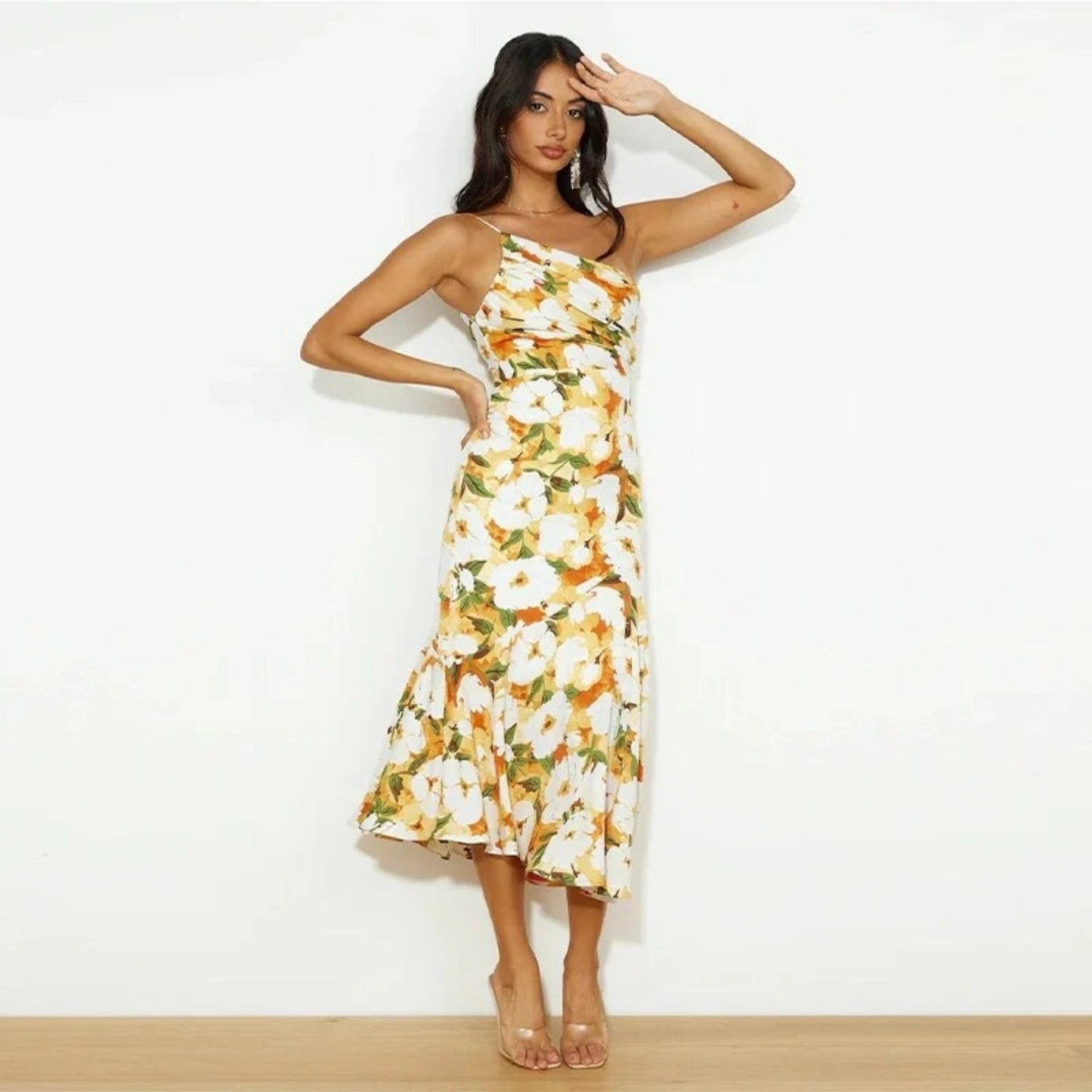 Delena | Women's Midi Floral Wedding Dress