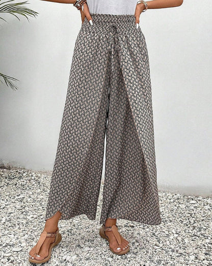 Brina | Women's Oversized Wide-Leg Casual Trousers