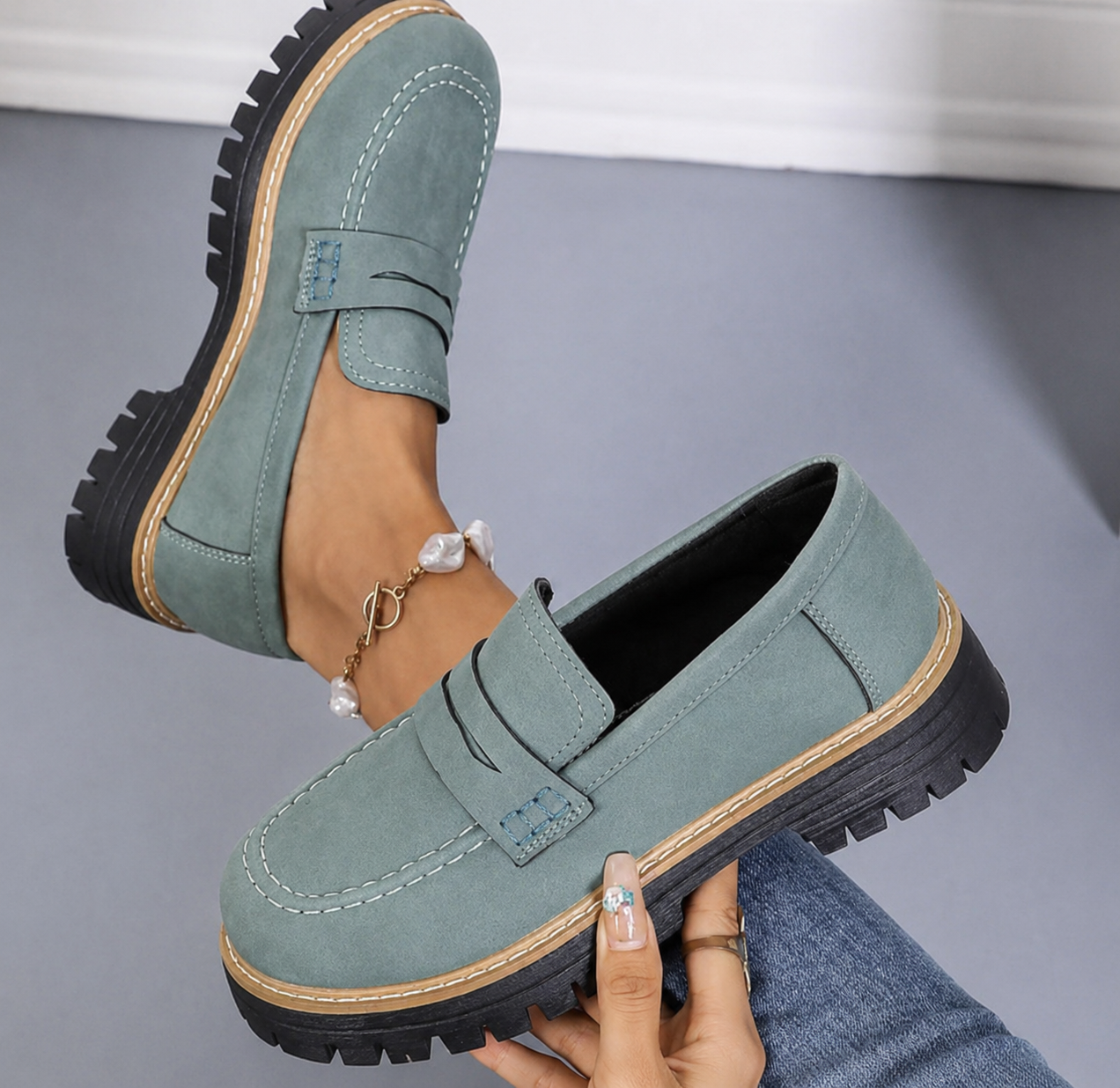 Kalliope | Women's Workwear Chunky Platform Loafers