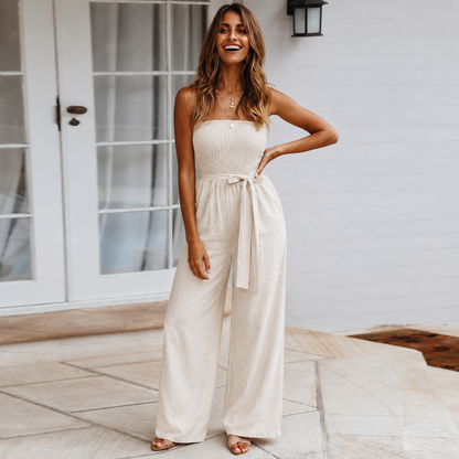 Velama | Women's Lace Wide-Leg Summer Jumpsuit