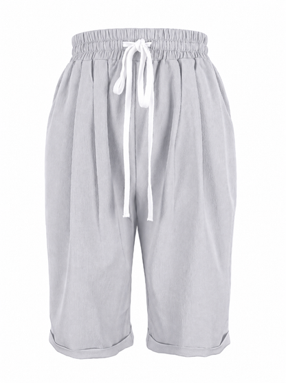 Aillin | Women's Beach Relaxed Capri Trousers