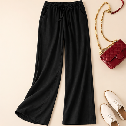 Darlena | Women's Beach Relaxed Drawstring Trousers