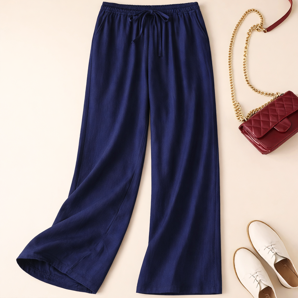 Darlena | Women's Beach Relaxed Drawstring Trousers