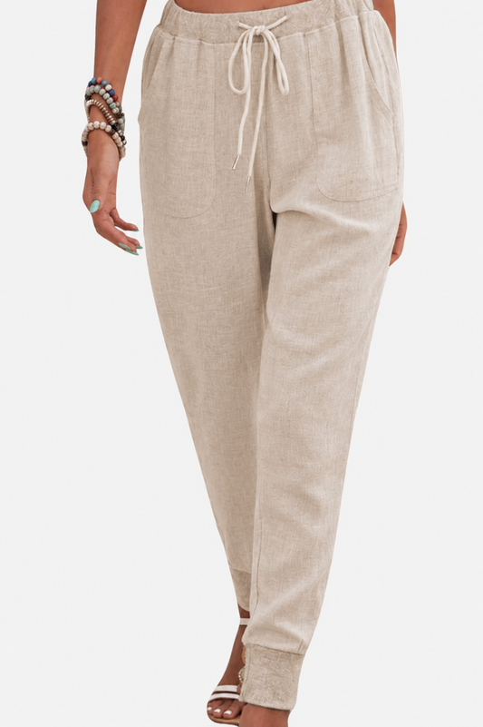 Altagracia | Women's Lace Wide-Leg Casual Trousers