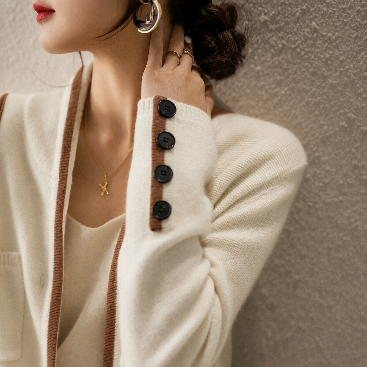 Quelinde | Women's Oversized Casual Retro Cardigan