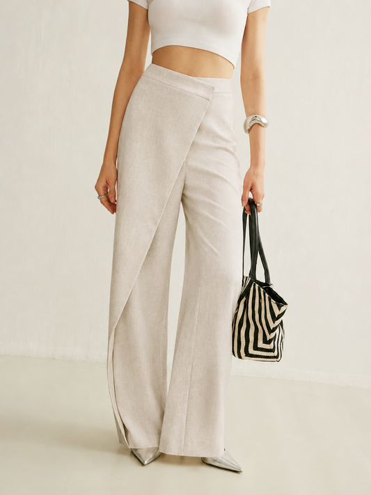 Consolacion | Women's Oversized Wide-Leg High Trousers