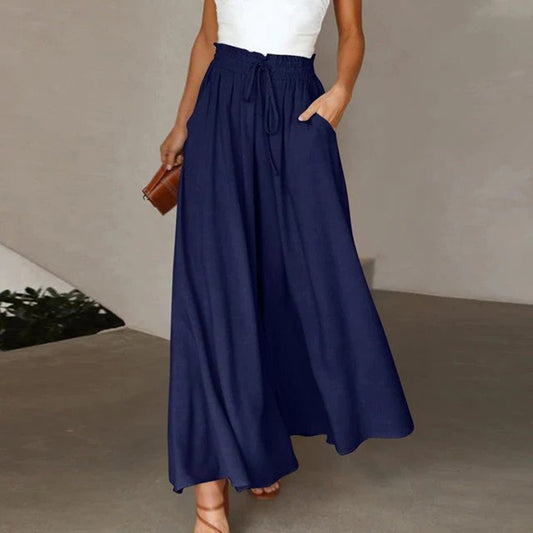 Lucinda | Women's Lace Smocked Wide-Leg Summer Trousers