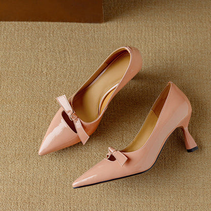 Iona | Women's Cut-Out Workwear Bow Shoes