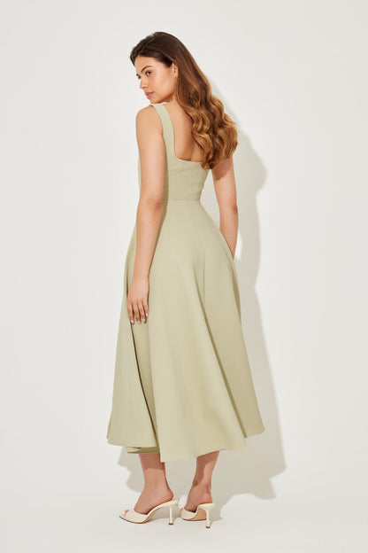Ginevra | Women's Midi Square-Neck Wedding Dress