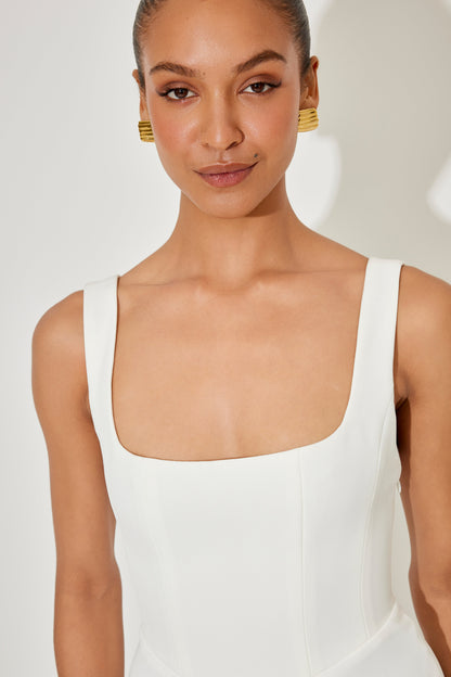 Ginevra | Women's Midi Square-Neck Wedding Dress