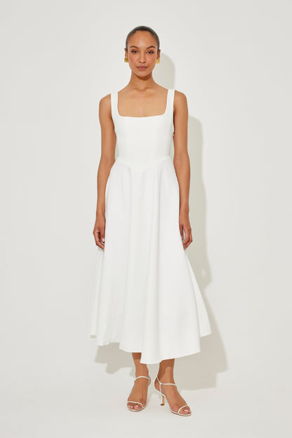 Ginevra | Women's Midi Square-Neck Wedding Dress