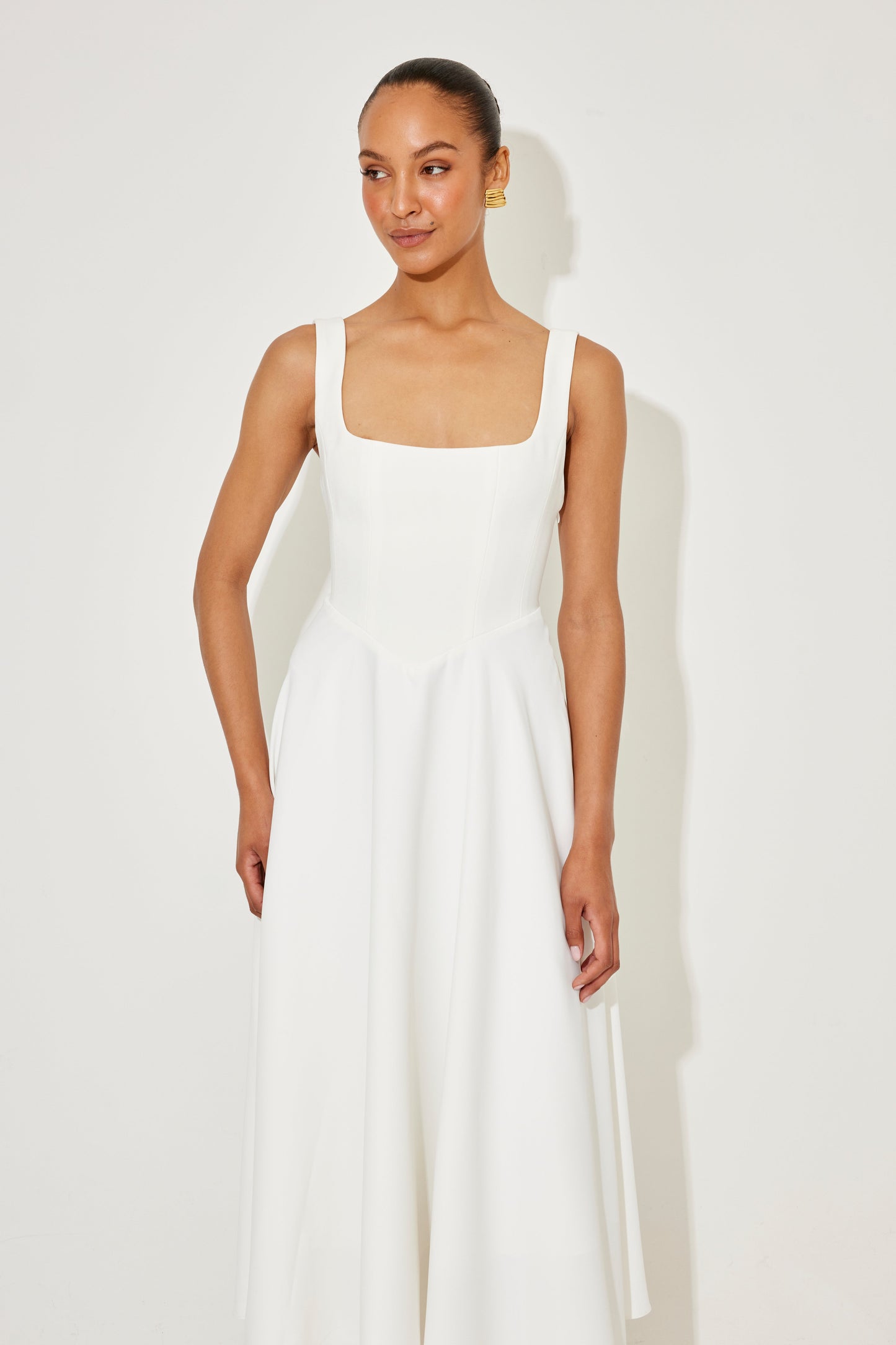 Ginevra | Women's Midi Square-Neck Wedding Dress