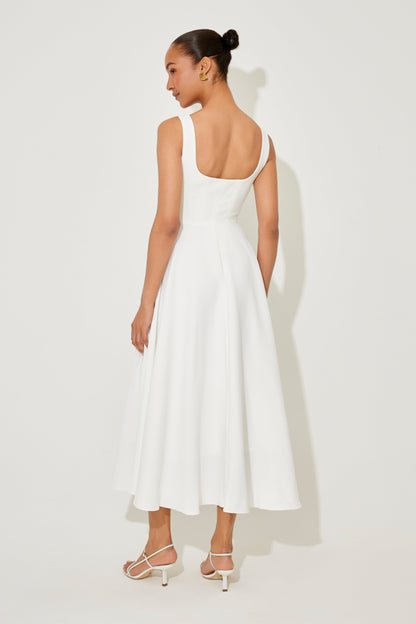 Ginevra | Women's Midi Square-Neck Wedding Dress