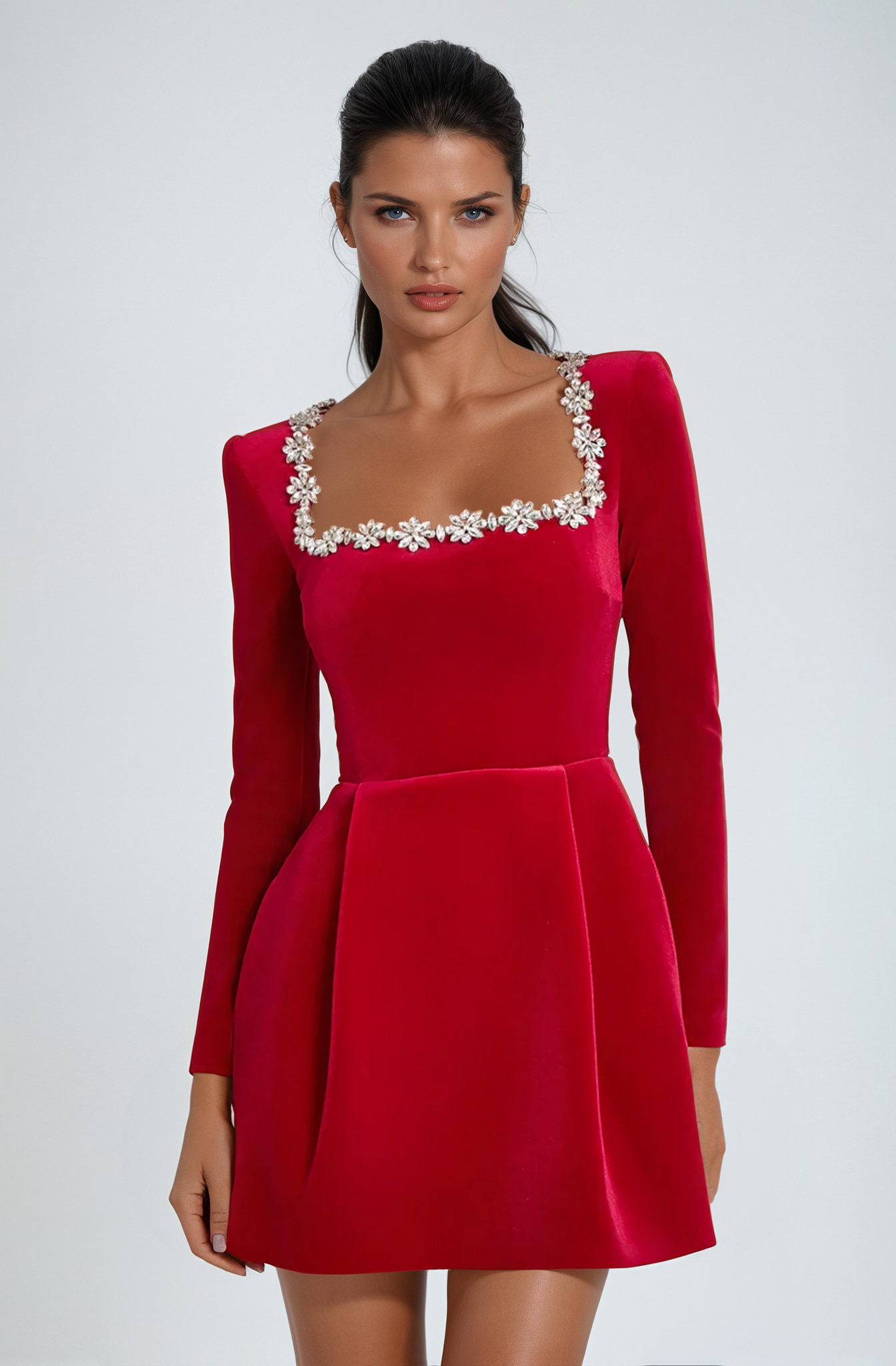 Zeletta | Women's Wedding Elegant Flowing Dress