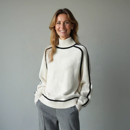 Quelindra | Women's Sustainable Oversized High-Neck Jumper