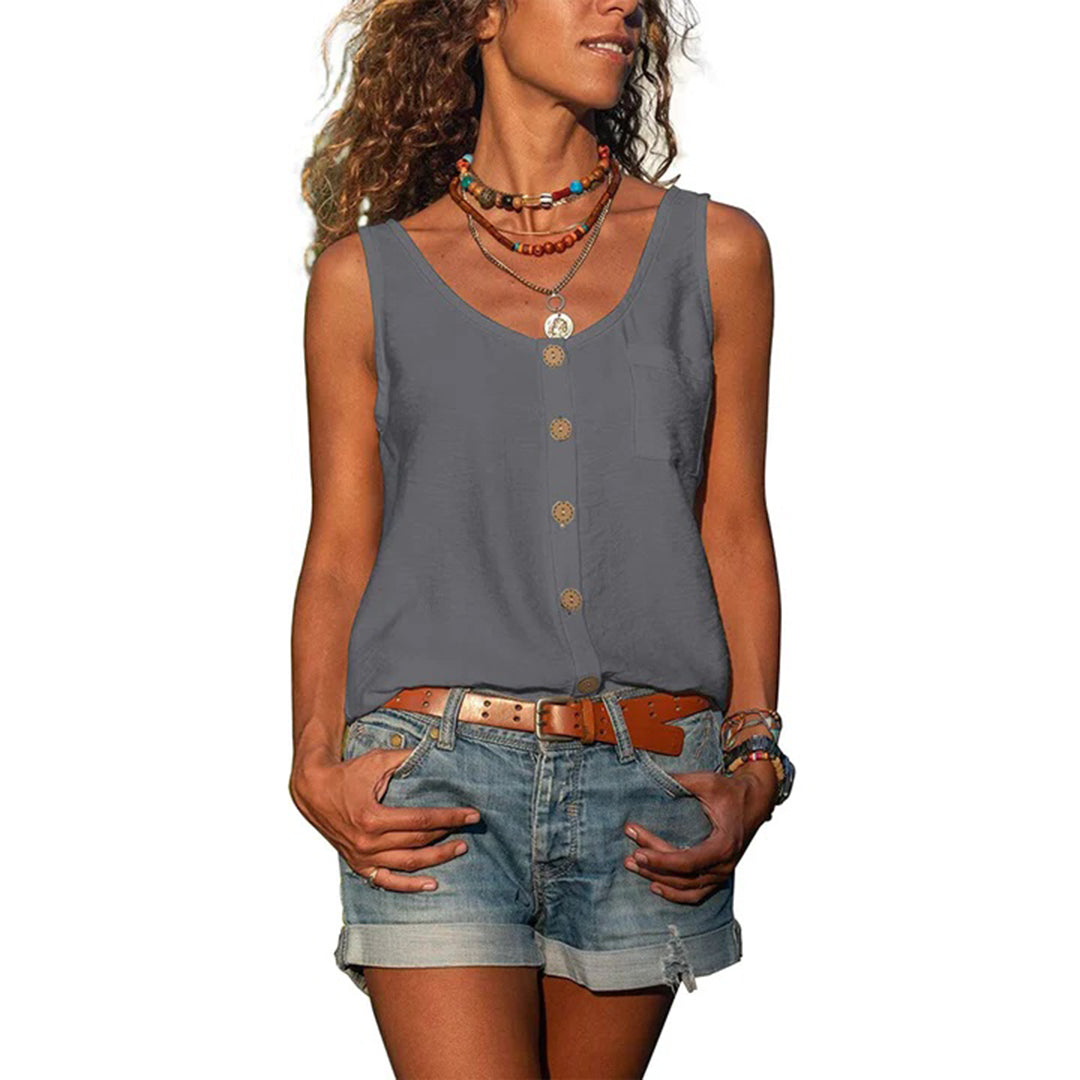 Saliva | Women's Oversized Casual Sleeveless Top