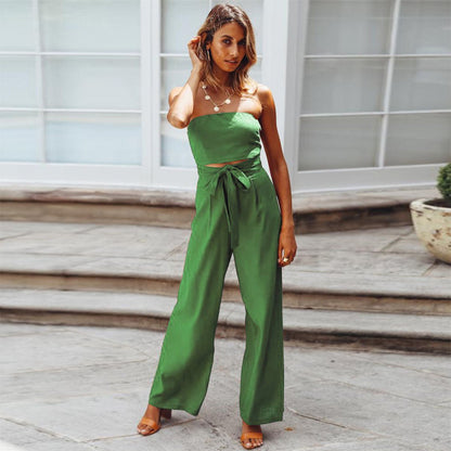 Velama | Women's Lace Wide-Leg Summer Jumpsuit