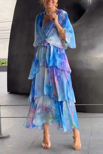 Mathilde | Women's Tummy-Control V-Neck Neck Dress