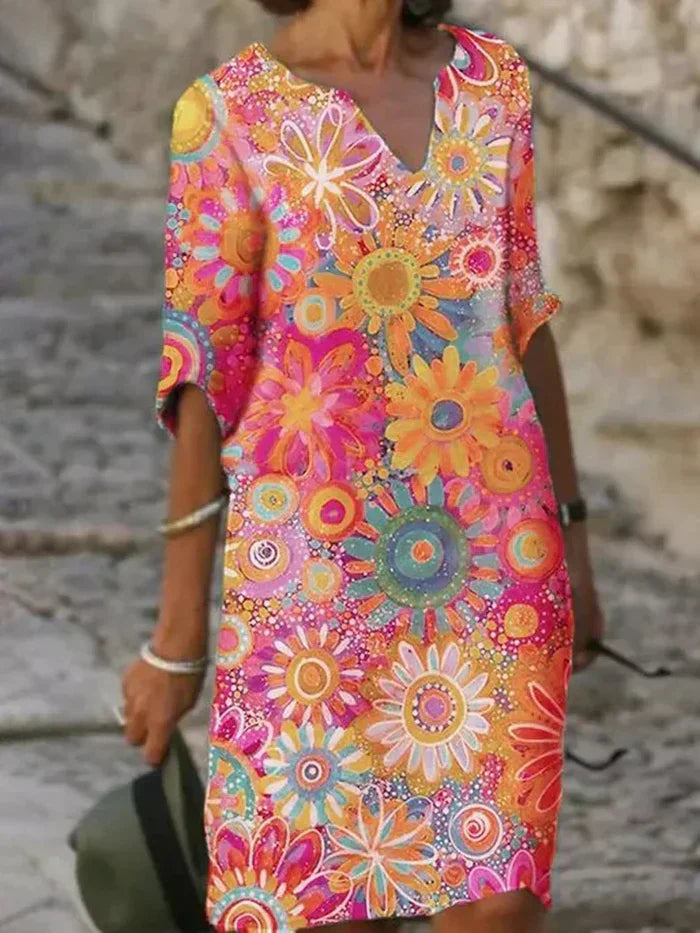 Sixtine | Women's Tummy-Control Floral Tummy Evening Dress