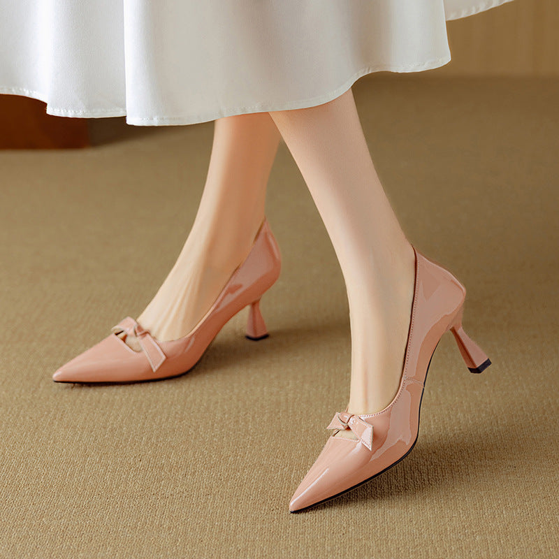 Iona | Women's Cut-Out Workwear Bow Shoes