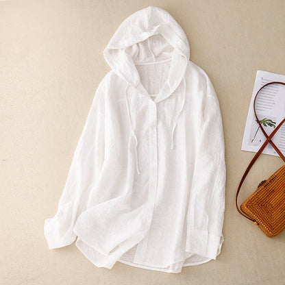 Talora | Women's Beach Lightweight Buttons Hoodie