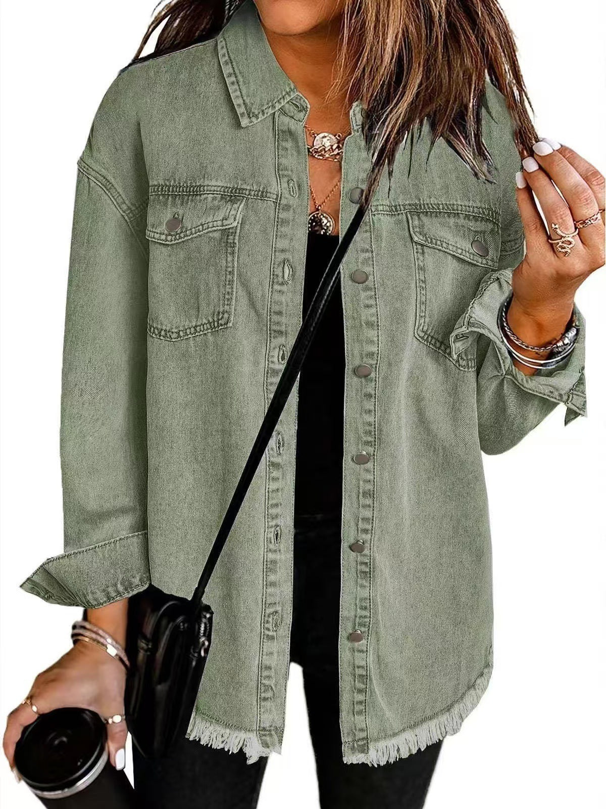 Ulrida | Women's Floral Oversized Casual Jacket