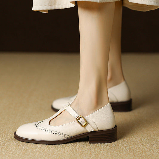 Petal | Women's Lace Workwear Leather Heels