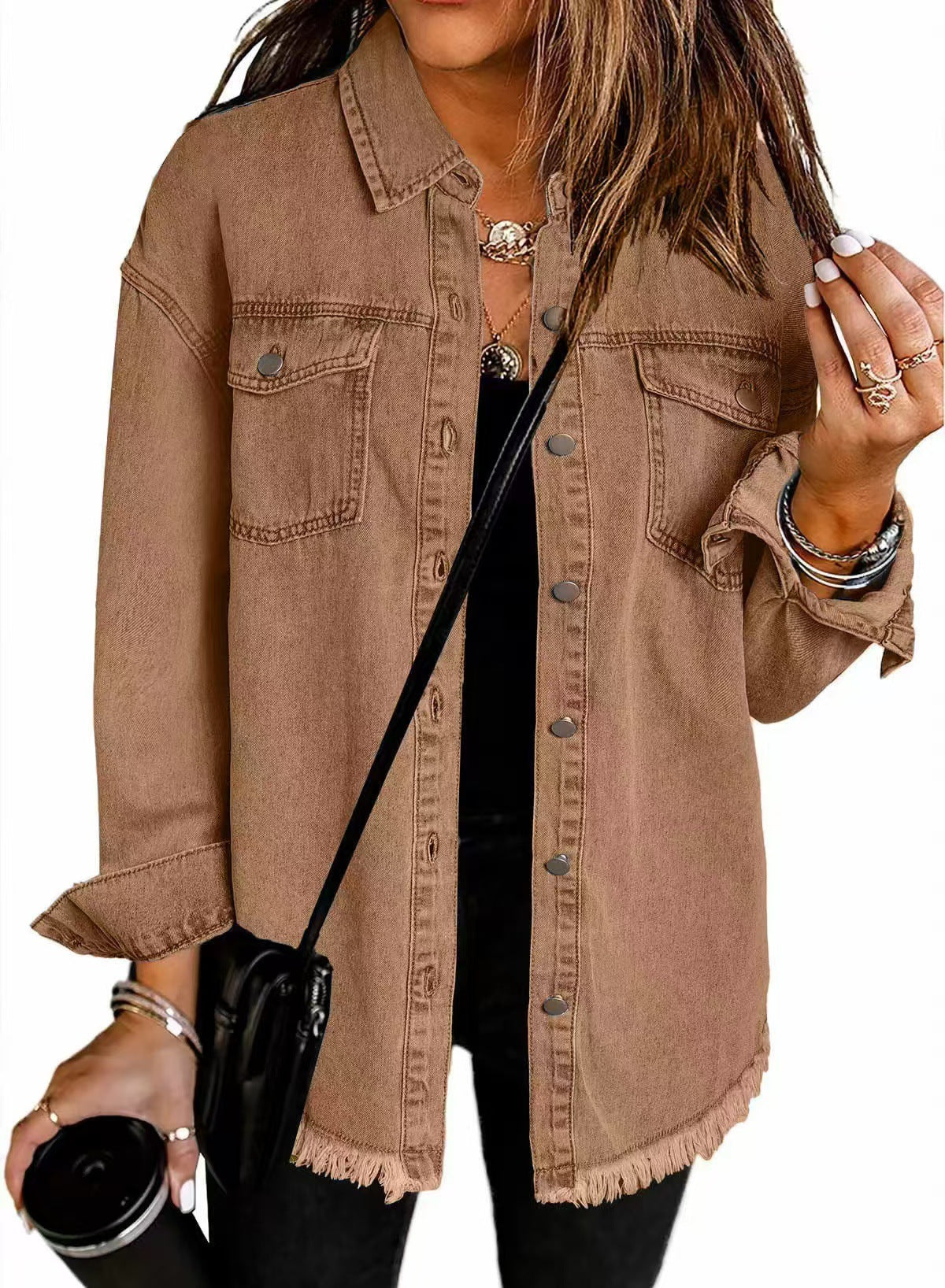 Ulrida | Women's Floral Oversized Casual Jacket