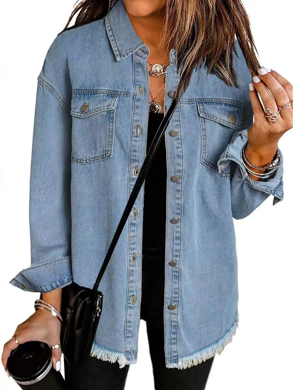 Ulrida | Women's Floral Oversized Casual Jacket