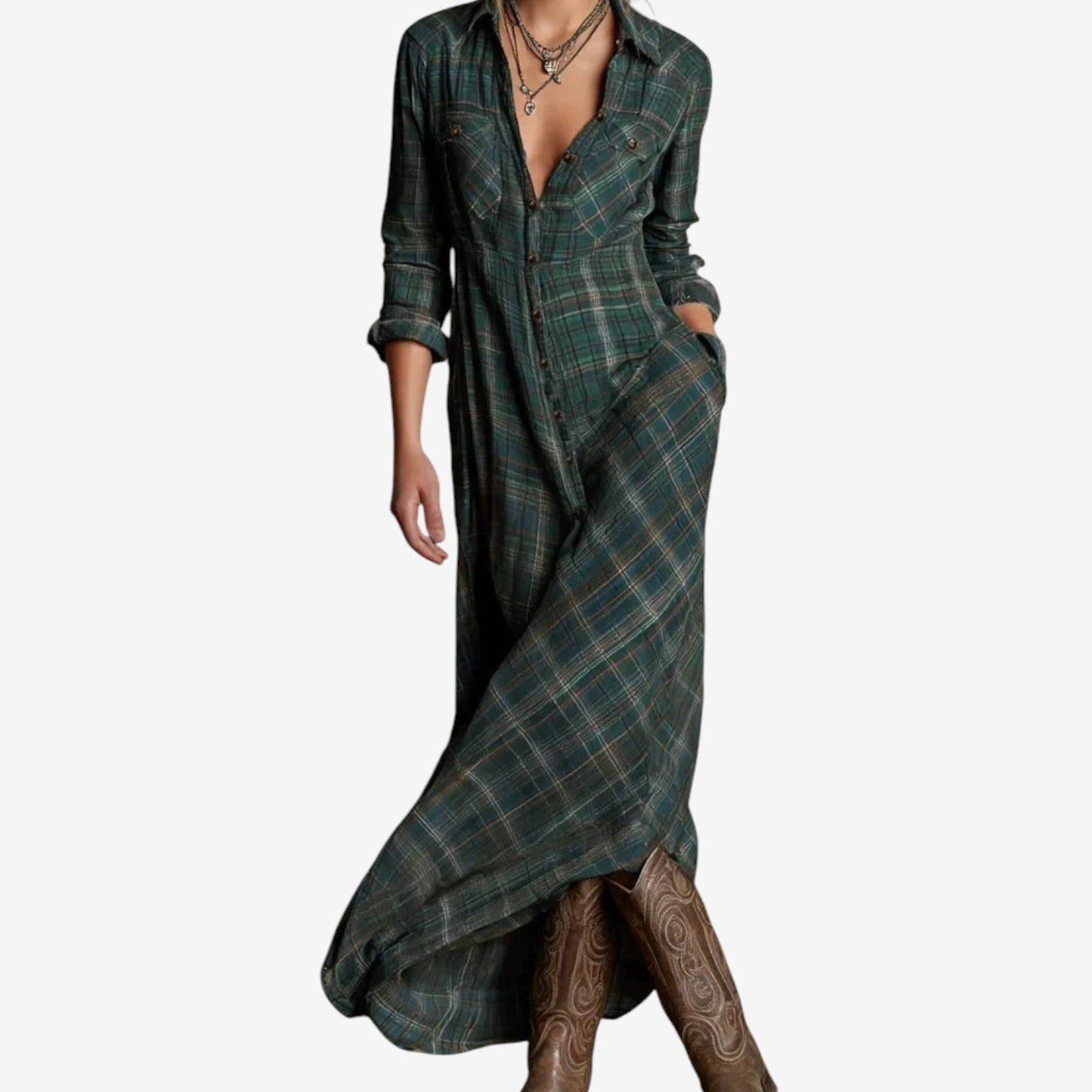 Cecile | Women's Maxi Elegant Flowing Dress