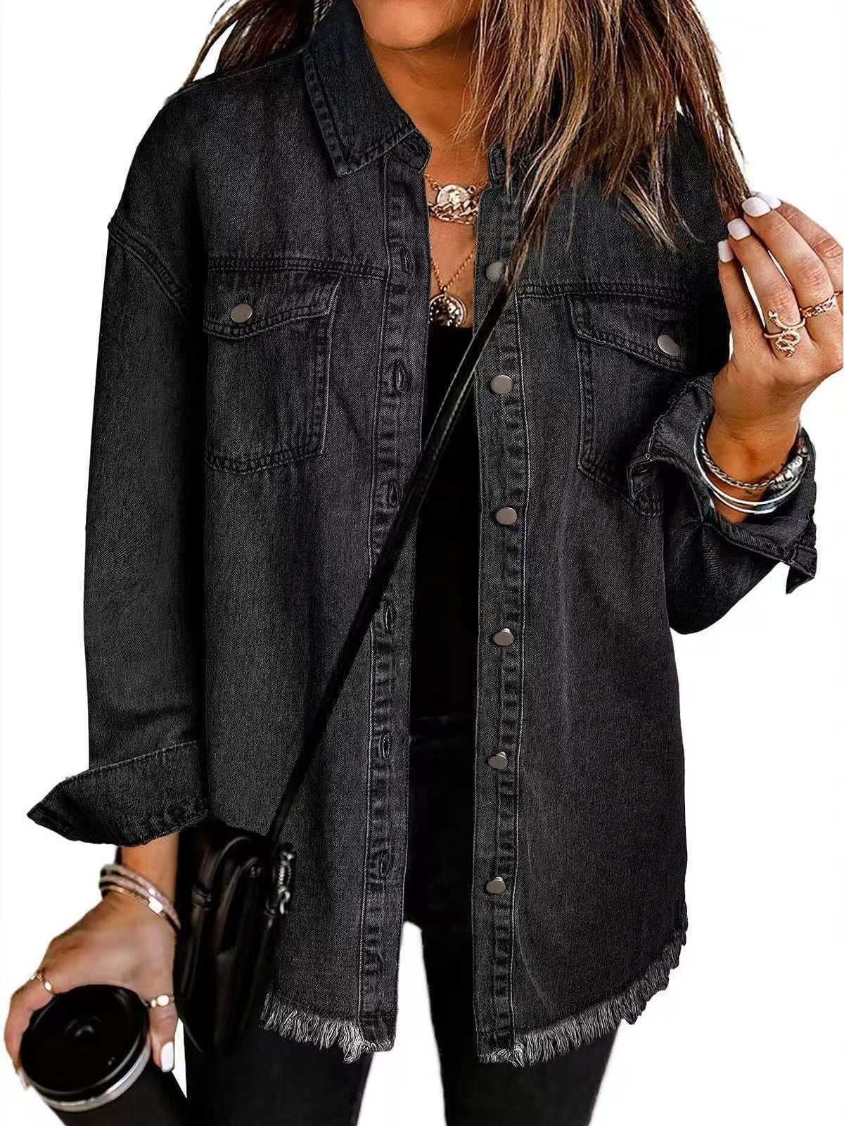 Ulrida | Women's Floral Oversized Casual Jacket