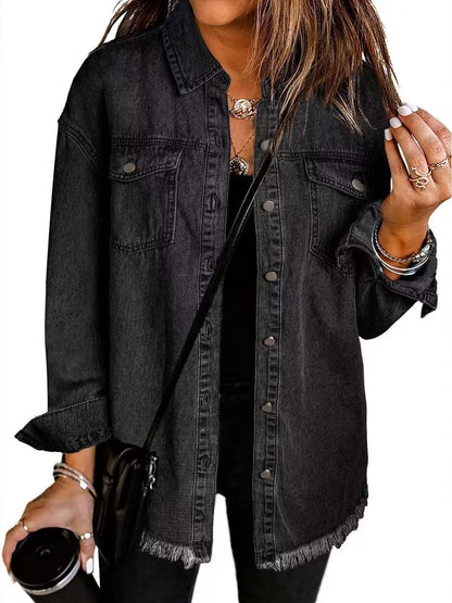 Ulrida | Women's Floral Oversized Casual Jacket