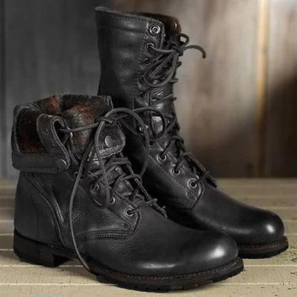 Ljubica | Women's Lace Casual Lace-Up Boots