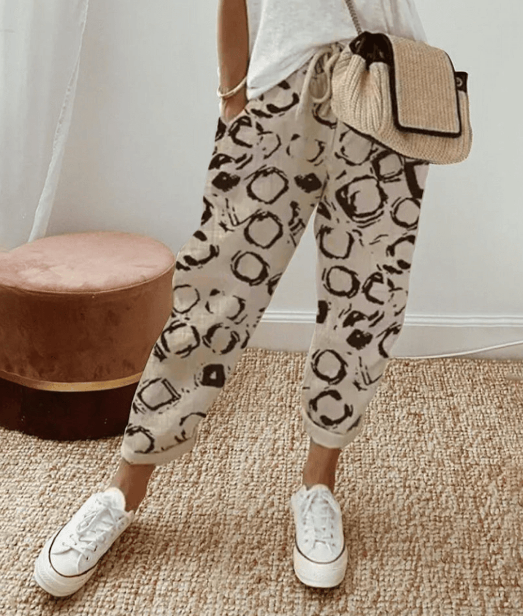 Cvetina | Women's Oversized Flattering Fit Trousers