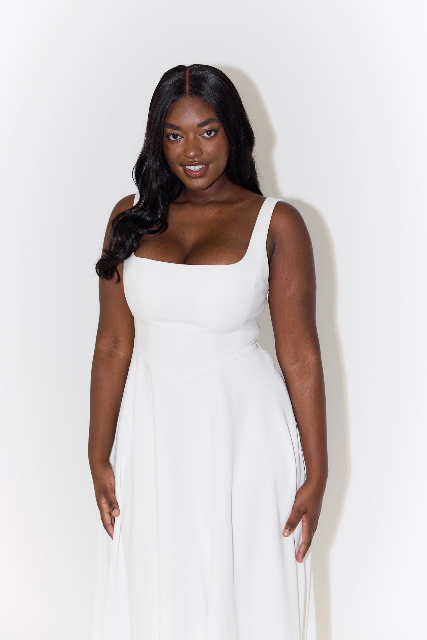 Ginevra | Women's Midi Square-Neck Wedding Dress