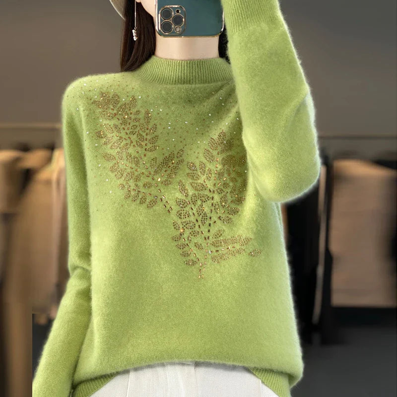 Quelisha | Women's Casual Embellished Sweater Jumper