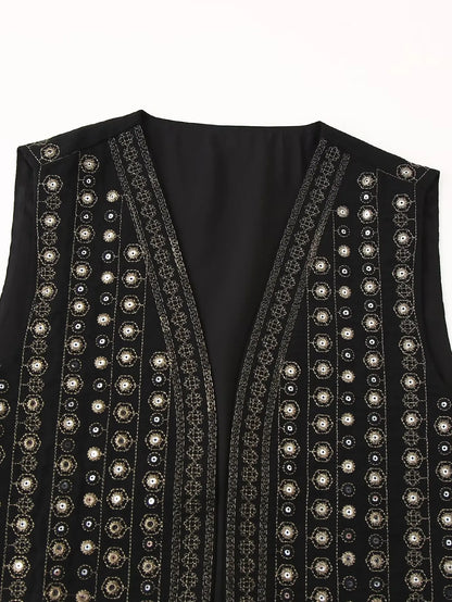 Sabelira | Women's Embroidered Sequin Boho Beach Piece