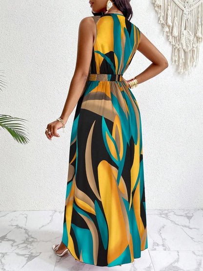 Leonora | Women's Maxi Floral V-Neck Beach Dress