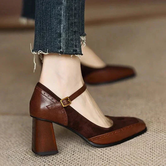 Lark | Women's Lace Workwear Square Heels