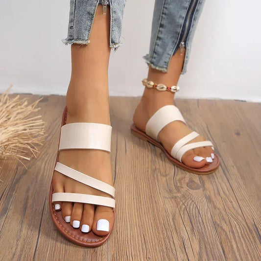 Dwynwen | Women's Summer Flat Cushioned Sandals