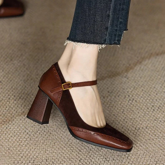Lark | Women's Lace Workwear Square Heels