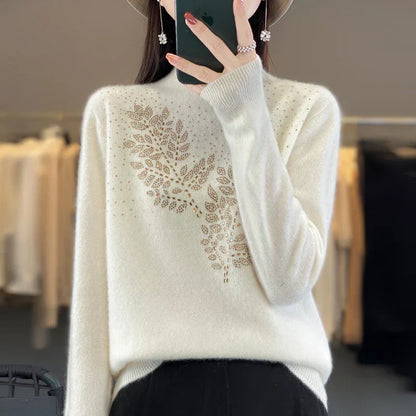 Quelisha | Women's Casual Embellished Sweater Jumper